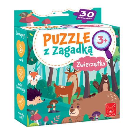 PUZZLE Z ZAGADKĄ ZWIERZĄTKA  3+ Outlet 