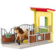 Schleich Farm World - Boks stajenny dla konia + kucyk islandzki 42609 OUTLET