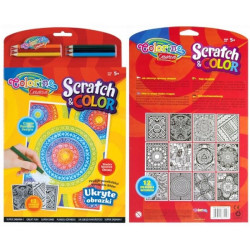 COLORINO SCRATCH&COLOR UKRYTE OBRAZKI 5+