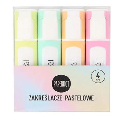 Paperdot ZAKREŚLACZE 4 SZT PASTEL