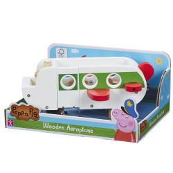 TmToys Świnka Peppa Drewno Samolot z figurką