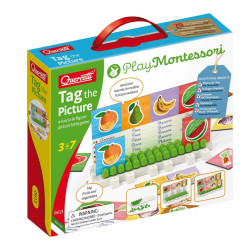 TABLICA Z OBRAZKAMI MONTESSORI 5 JĘZYKÓW