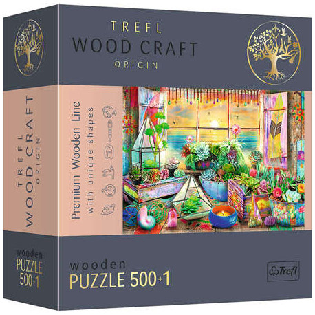 PUZZLE 500+1 PUZZLE DREWNIANE DOMEK NA PLAŻY 20166