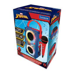 PRZENOŚNY GŁOŚNIK SPIDER-MAN BLUETOOTH Z MIKROFONEM I EFEKTAMI SPECJALNYMI LEXIBOOK BTP180SPZ OUTLET