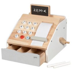 DREWNIANA KASA SKLEPOWA GOKI Z dźwiękami OUTLET