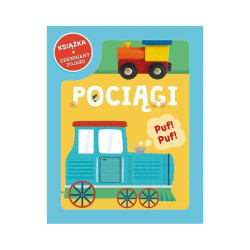POCIĄGI. KSIĄŻKA + DREWNIANY POJAZD
