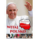 Witaj polsko światowe dni młodzieży (flaga)