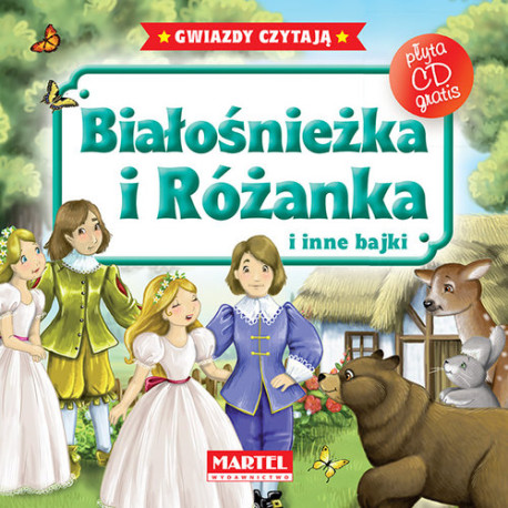 Bajki do poduszki + CD - Białośnieżka i Różanka