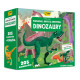 KSIĄŻKA I PUZZLE POZNAWAJ, BAW SIĘ, ODKRYWAJ DINOZAURY 205 ELEMENTÓW OUTLET