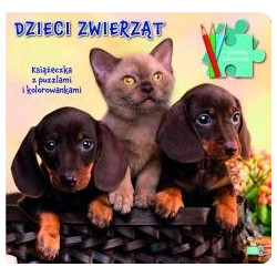 Książeczka z puzzlami Dzieci zwierząt
