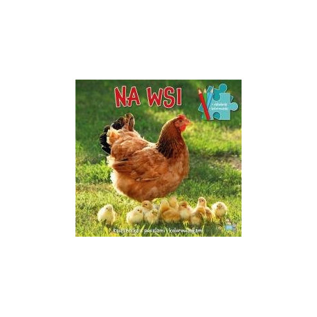 Książeczka z puzzlami i kolorowankami Na wsi