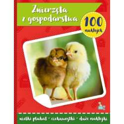 Zwierzęta z gospodarstwa. 100 naklejek z plakatem