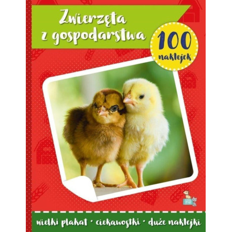 Zwierzęta z gospodarstwa. 100 naklejek z plakatem
