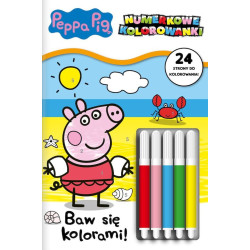 Baw się kolorami! Świnka Peppa. Numerkowe kolorowanki