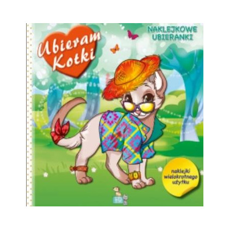 Naklejkowe ubieranki - Ubieram kotki