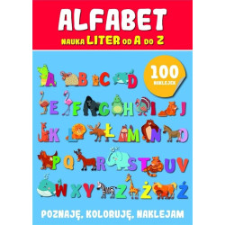Alfabet. Nauka liter z naklejkami