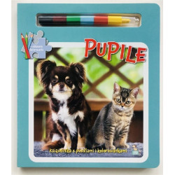 Pupile. Książeczki z puzzlami, kolorowankami i kolorową kredką
