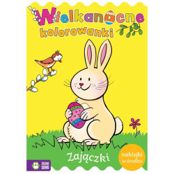 ZAJĄCZKI  WIELKANOCNE KOLOROWANKI 4+