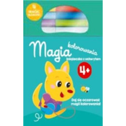 Kolorowanka z magicznymi flamastrami 4+ turkusowa