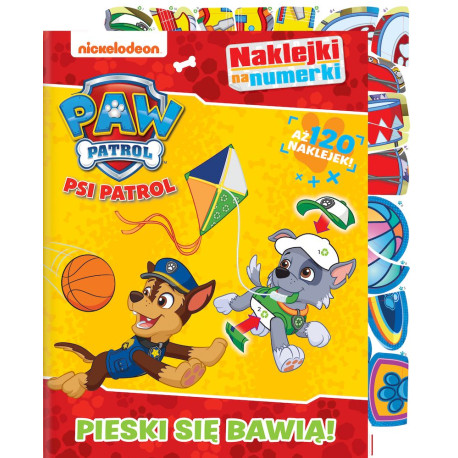 Pieski się bawią. Psi Patrol. Naklejki na numerki. Część 3