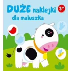 Duże naklejki dla maluszka. Krówka 3+