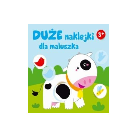 Duże naklejki dla maluszka. Krówka 3+