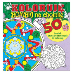KOLORUJĘ BOMBKI NA CHOINKĘ 50 ŚWIĄTECZNYCH BOMBEK DO DEKORACJI