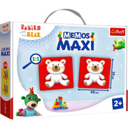 Gra Memos Maxi. Bobaski i Miś Trefl Memory Edukacyjna