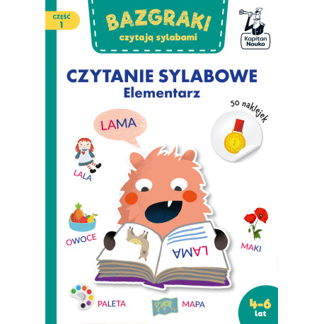 BAZGRAKI CZYTAJĄ SYLABAMI. CZYTANIE SYLABOWE. ELEMENTARZ. BAZGRAKI. CZĘŚĆ 1