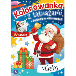 MIKOŁAJ. KOLOROWANKA Z TATUAŻAMI – ŚWIECĄ W CIEMNOŚCI!