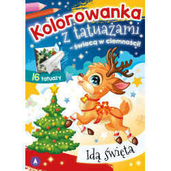 IDĄ ŚWIĘTA KOLOROWANKA Z TATUAŻAMI (ŚWIECĄ W CIEMNOŚCI!)