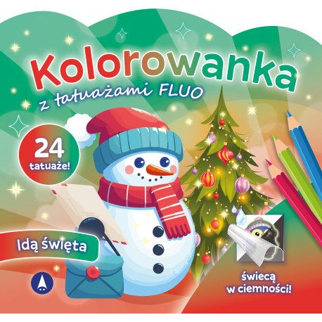 IDĄ ŚWIĘTA. KOLOROWANKA Z TATUAŻAMI FLUO ŚWIECĄ W CIEMNOŚCI!