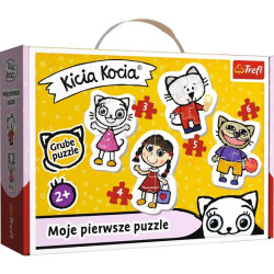 KICIA KOCIA MOJE PIERWSZE PUZZLE 18 ELEMENTÓW TREFL 2+ Outlet