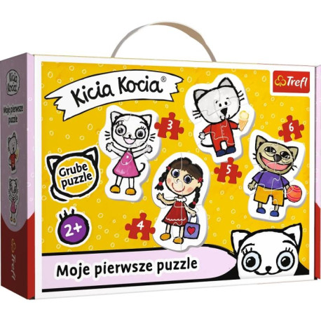 KICIA KOCIA MOJE PIERWSZE PUZZLE 18 ELEMENTÓW TREFL 2+ Outlet