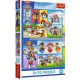Puzzle Psi Patrol 2 x 70 elementów Psi Patrol rządzi Trefl 2w1 Outlet