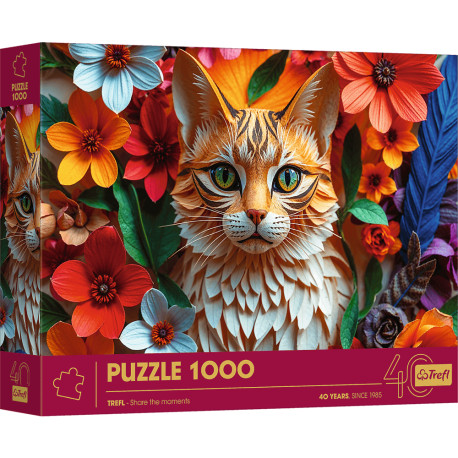 PUZZLE 1000 3D 40-LECIE TREFL KOT 40040 Outlet