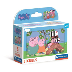 KLOCKI PEPPA PIG 6 ELEMENTÓW 40659 Outlet