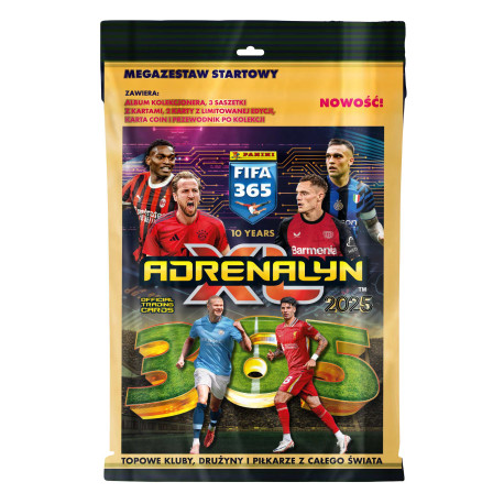 PANINI FIFA 365 ADRENALYN XL 2025 MEGA ZESTAW STARTOWY OUTLET