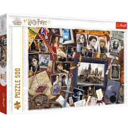 PAMIĄTKI Z HOGWARTU HARRY POTTER PUZZLE 500 ELEMENTÓW 9+ OUTLET