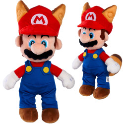Super Mario Miękka Maskotka Raccoon pluszak 30cm