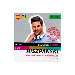 SŁUCHAJ I MÓW PONS HISZPAŃSKI PAKIET 3W1 A1/B1 W.2