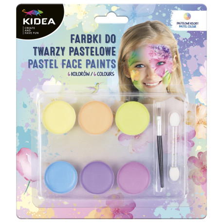 FARBY PASTELOWE DO TWARZY KIDEA 6 KOLORÓW Outlet