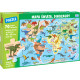 PUZZLE 70 MAPA ŚWIATA DINOZAURY Outlet