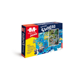 MAPPUZZLE JUNIOR  Mapa Świata ZWIERZĘTA ŚWIATA Outlet