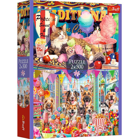 PUZZLE 2X500 PUSZYŚCI PRZYJACIELE MGL 37495 Outlet