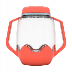 Czerwony SŁOIK SENSORYCZNY do napełnienia wodą OUTLET