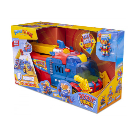 SUPER THINGS ZINGS 10 RESCUE TRUCK DUŻA CIĘŻARÓWKA Zestaw SuperThings OUTLET