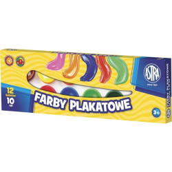 FARBY PLAKATOWE 12 KOLORÓW ASTRA Outlet