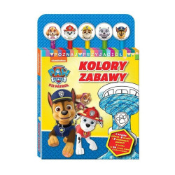 PSI PATROL. KOLORY ZABAWY. KSIĄŻECZKA Z KREDKAMI