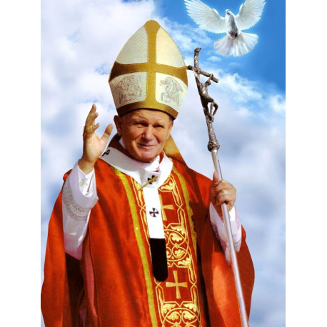 MALOWANIE PO NUMERACH ŚWIĘTE PAPIEŻ Z GOŁĄBKIEM Outlet